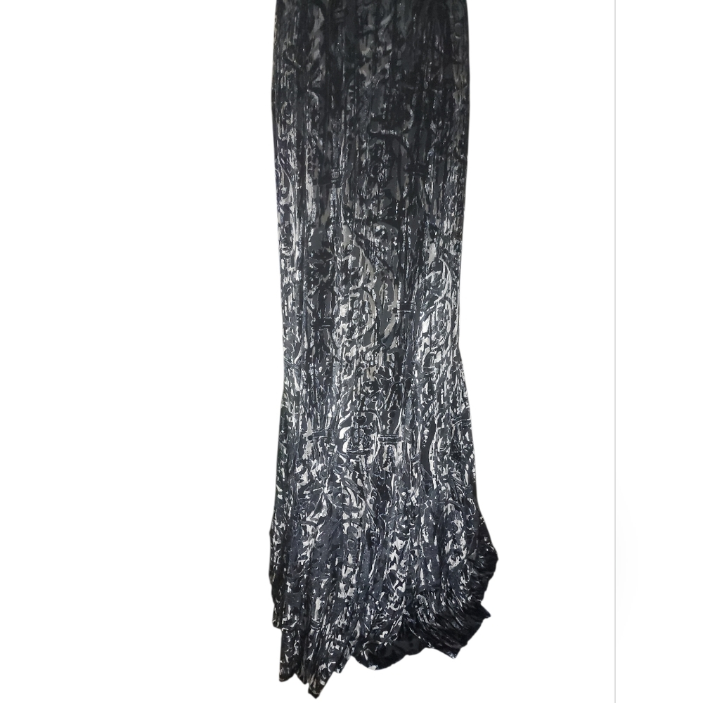 Badgley Mischka Printed Formal Dress, Womens 8 - Picture 8 of 13